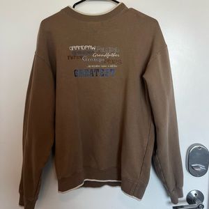 Vintage tan grandpa crewneck